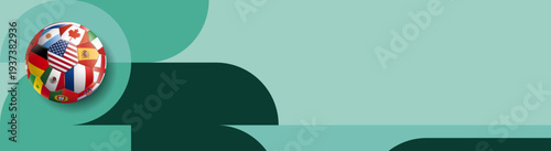 ARRIÈRE-PLAN 2026 AVEC BALLON DE FOOTBALL