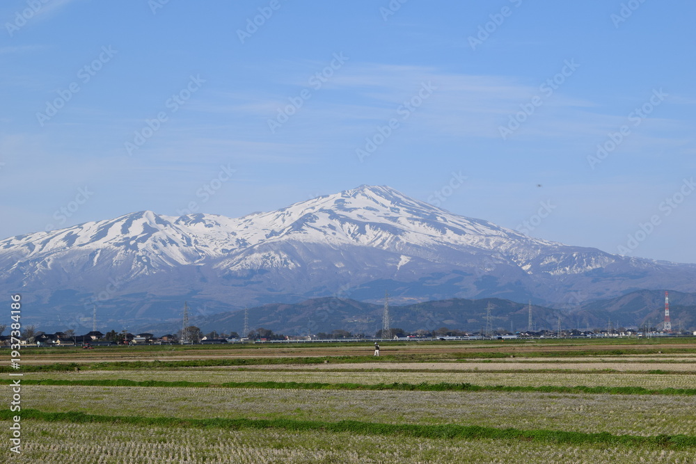 Naklejka premium 鳥海山 日本百名山 山形県