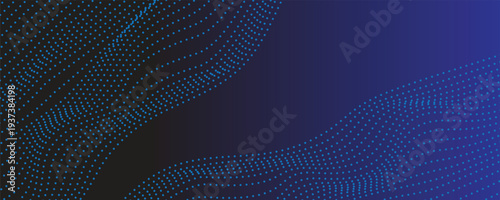 blue wavy halftone background. Dot pop art sport style vector.