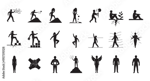 Personal Growth, Resilience and Achievement Showing Progress, Balance and Empowerment