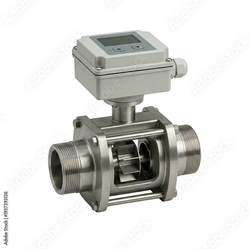 Stainless steel flow meter calibration measurement tools digital display industrial inline sensor precision instrument for liquid monitoring with