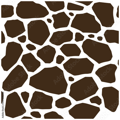 Stones pattern vector design on transparent background