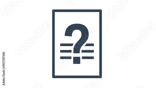 Question Mark Symbol Icon Sign.