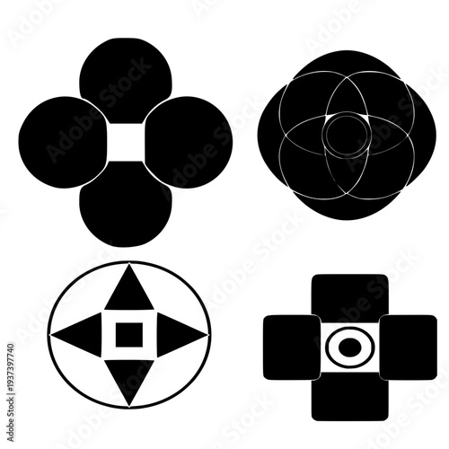 Official Social Media Icon Set – Black & White