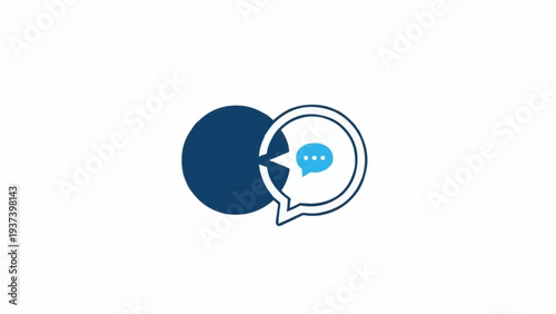 Speech Bubbles Communication Symbol Design.