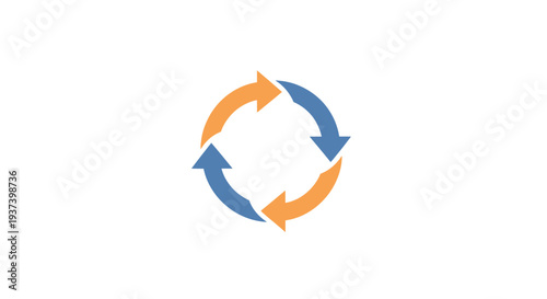 Circular Arrows Symbolizing Cycle and Rotation.