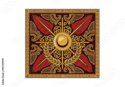 Intricate Celtic Cross Design with Ornate Details.