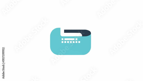 Vintage Teal Typewriter Closeup.