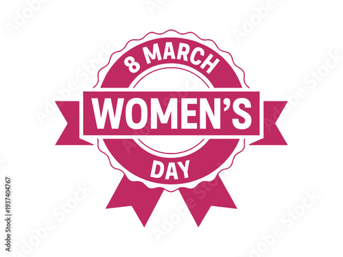 Women's Day Celebration Badge Logo