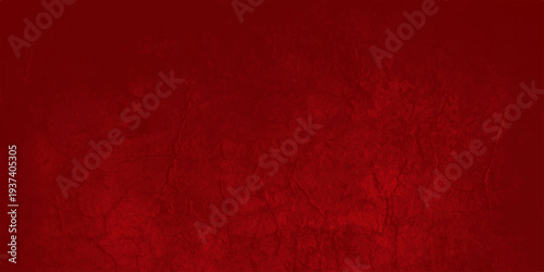 Dark red grunge wall texture with a vintage aged pattern provides a dirty old paper backdrop for a retro Christmas card design or blank canvas wallpaper