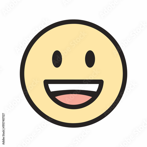 Smiling Face Emoji with Happy Expression.