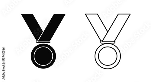 Modern medal badges design variants Vector