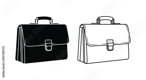 Elegant briefcase design vector Vector