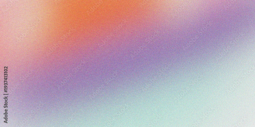 Fototapeta premium Abstract Grainy Gradient Background with Soft Sunset Pastel Tones and Peach Glow