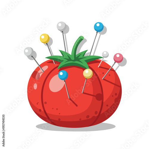 Pincushion Tomato with Pins