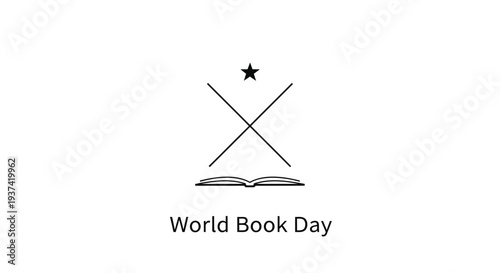 Vector icon for World Book Day