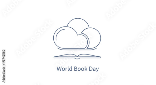 World Book Day icon vector