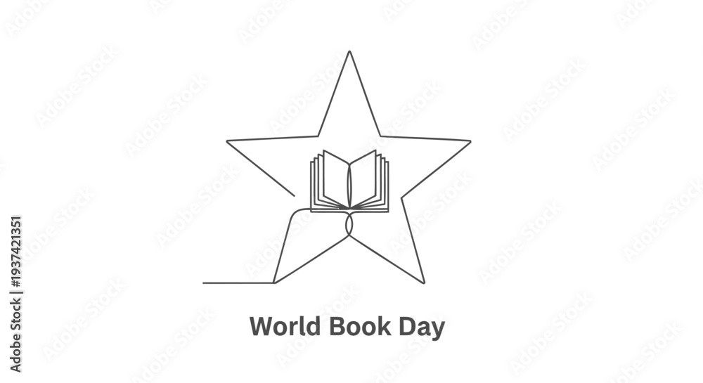 Obraz premium World Book Day icon vector