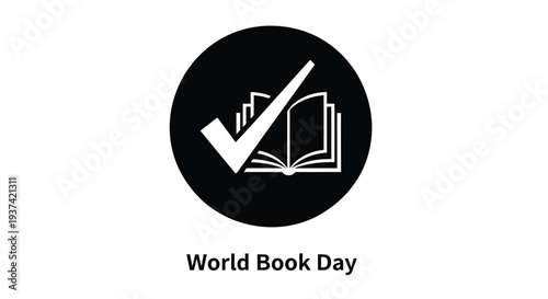 World Book Day icon vector