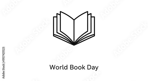 World Book Day icon vector