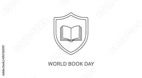 World Book Day icon vector