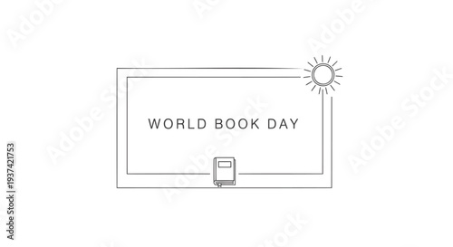 World Book Day icon vector