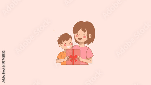 Mother and child reading together happily at home.