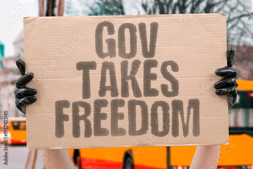 Photography "Gov Takes Freedom" Governments are incrementally removing civil liberties under the guise of safety