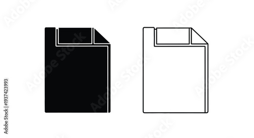 Modern minimalist usb drive icons Vector