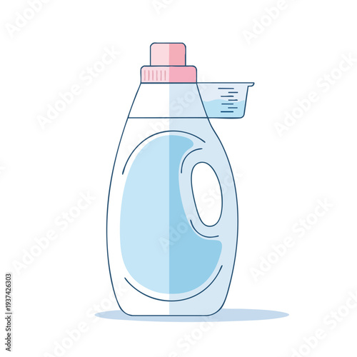 Modern Baby Laundry Detergent Bottle with Cap and Measuring Cup