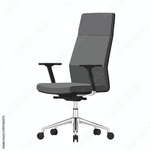 Modern ergonomic office chair with adjustable height and support for comfortable workspace
