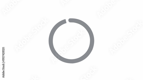 Gray metal split ring closeup.