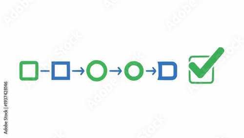 Green checkmark in a checkbox.