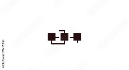 Black and white puzzle pieces connected.