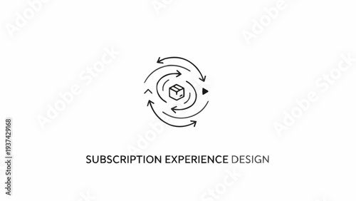 Subscription Experience Design Circular Arrows Logo.