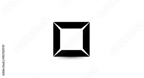 Black Square Gemstone Cut Jewelry.