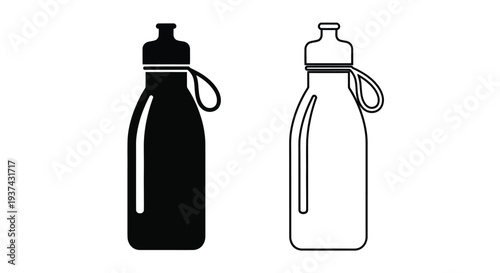 Modern water bottle design Vector