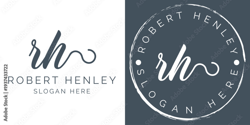 Фотография Initial rh signature logo