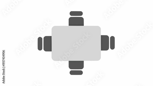 Gray robotic device from above.