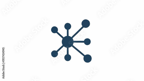 Network Connection Nodes Graphic Design.