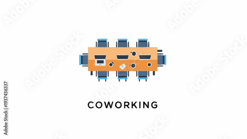 Coworking Office Space Workspace Shared Desks.