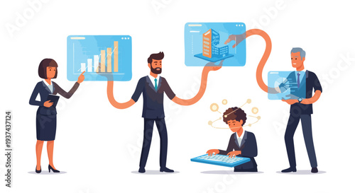 Collaborative Business Intelligence Team Integrating Cross-Platform Data Solutions for Strategic Growth