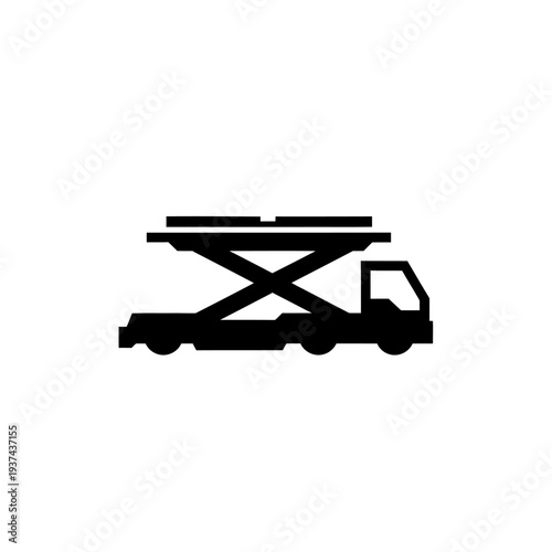 Industrial cargo lift truck for efficient material handling and logistics operations. Essential machinery for loading and unloading heavy goods