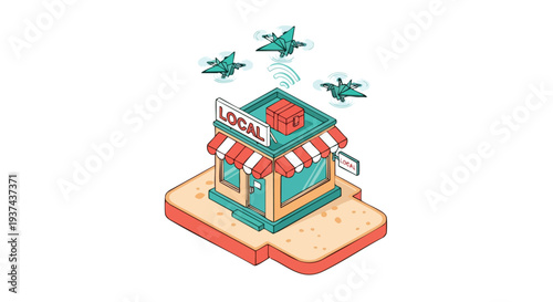 Innovative Last-Mile Delivery Solution for Local Retailers Utilizing Automated Origami Drone Technology for Hyper-Local Logistics