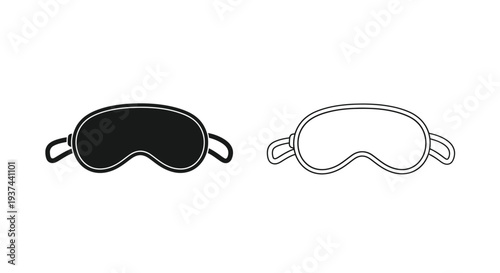 Sleep mask design - eye cover Vector