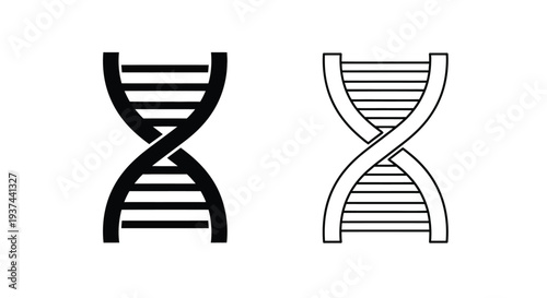 Dna double helix vector icons Vector