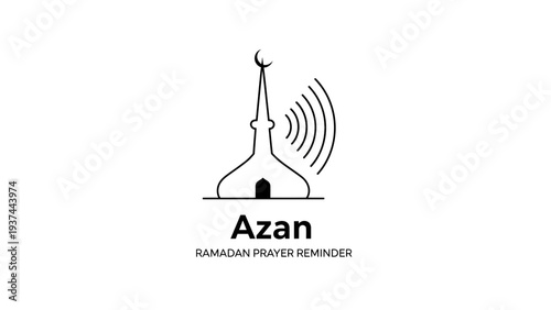 Islamic Mosque Minaret Call to Prayer.