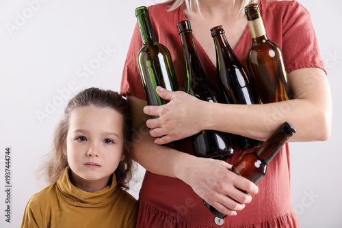 Cuadro en lienzo Alcohol addiction