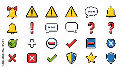 Collection of web interface icons.