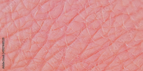 Foto Close up view of human skin texture displaying delicate lines and redness